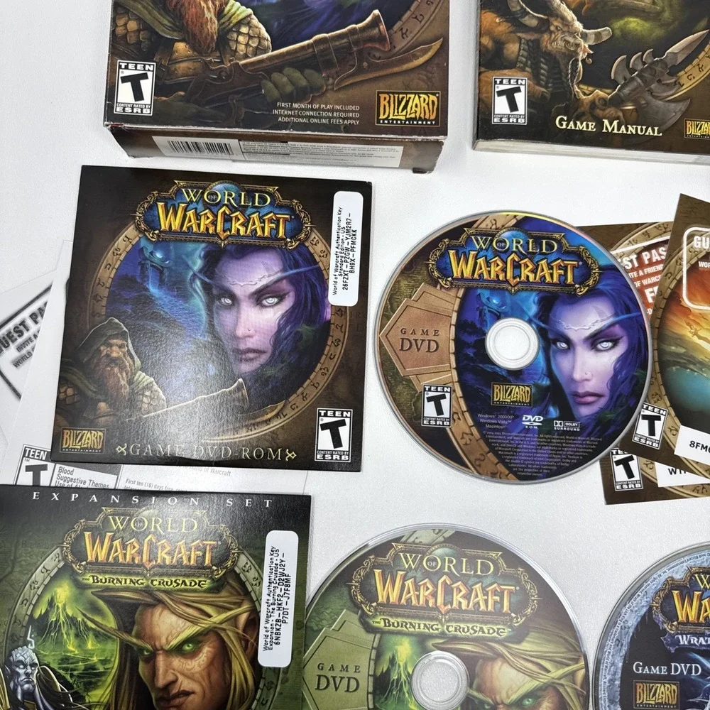 World of Warcraft Original + Burning‎ Crusade + Wrath of the Lich King Game Box